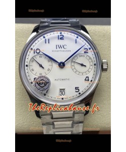 IWC Super Clone Portugieser Montre Réplique Suisse 1:1 Cadran blanc Boîtier acier
