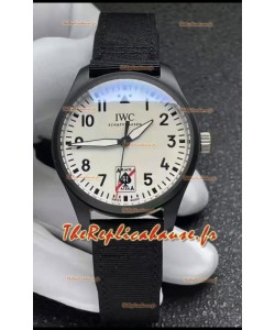IWC Pilot's IW326905 BLACK ACES Ceramic 41MM Montre réplique qualité miroir 1:1 avec cadran blanc 