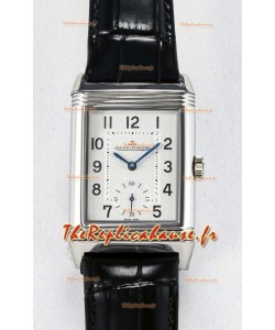 Jaeger-LeCoultre Reverso Super Clone DuoFace Acier noir/blanc Réplique Montre