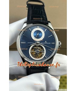 Montre Jaeger LeCoultre Super Clone Master Calendrier Perpétuel Ultra-fin Cadran Gris Diamants