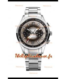 Jaeger LeCoultre Polaris Chronographe Boîtier acier inoxydable Cadran gris Réplique Montre Suisse 