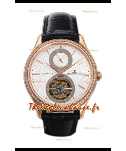 Jaeger LeCoultre Master Ultra-Thin Tourbillon Cadran blanc Boîtier or rose 