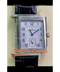 Montre Jaeger-LeCoultre Reverso DuoFace en acier inoxydable avec mouvement automatique suisse