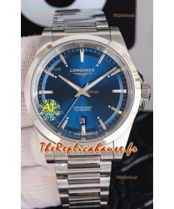 Longines Conquest Automatic Montre automatique à cadran bleu en boîte acier