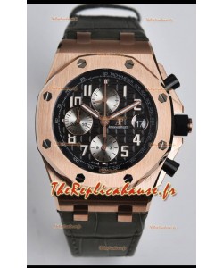 Audemars Piguet Royal Oak Offshore Chronographe Cadran Noir Miroir 1:1 Réplique Montres - Acier 904L 