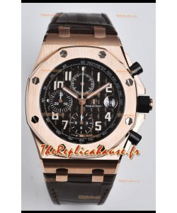 Audemars Piguet Royal Oak Offshore Cadran Noir Chronographe Miroir 1:1 Réplique Montres - 904L Acier 