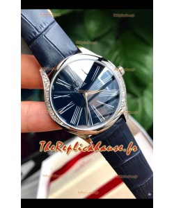 Omega De Ville Tresor Edition Montre Suisse à Quartz 36MM Boîtier Acier Cadran Bleu