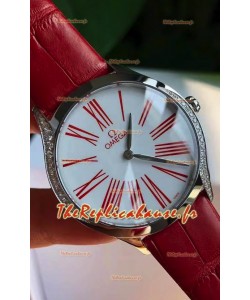 Omega De Ville Tresor Edition Montre Suisse à Quartz 36MM Boîtier Acier Cadran Blanc