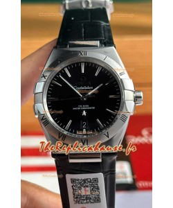 Omega Co-Axial Constellation 39MM 904L Cadran noir Réplique miroir 1:1
