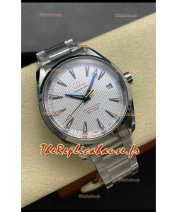 Omega Aqua Terra 150M Cadran Blanc 904L Boîtier Acier Réplique miroir 1:1 41MM 