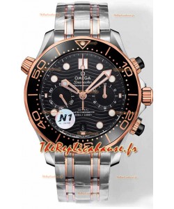 Omega Seamaster Co-Axial Master Chronographe Deux Tons Bracelet Acier 44MM Réplique miroir 1:1