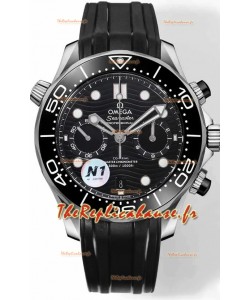 Omega Seamaster Co-Axial Master Chronograph en acier inoxydable cadran noir 44MM Réplique miroir 1:1