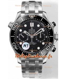 Omega Seamaster Co-Axial Master Chronograph en acier inoxydable boîtier et bracelet 44MM Réplique miroir 1:1