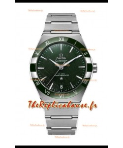 Omega Co-Axial Constellation Acier Inoxydable Cadran Vert Réplique miroir 1:1 41MM