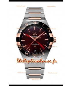 Omega Co-Axial Constellation Cadran Noir Bourgogne Réplique miroir 1:1 41MM