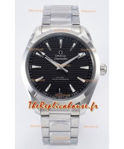 Omega Aqua Terra 150M Cadran Noir 904L Boîtier Acier Réplique miroir 1:1 41MM 