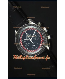 Montre Replica Suisse Omega Speedmaster Tintin Moon avec Bracelet en Cuir