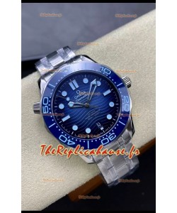 Omega Seamaster 300M Summer Blue Swiss 904L Acier Réplique miroir 1:1