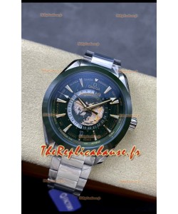 Omega Seamaster Aquaterra 150M Worldtimer Cadran noir Réplique Montre Suisse 1:1 