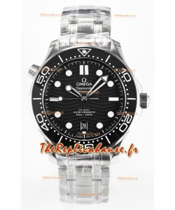 Omega Seamaster Super Clone 300M Master Chronometer Montre en acier Swiss 904L noir 