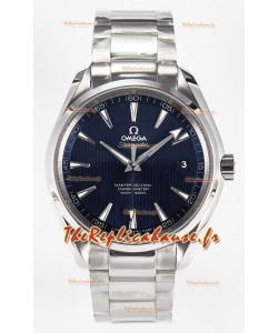 Montre Omega Aqua Terra Super Clone 150M Cadran Bleu Boîtier Acier 904L 41MM 
