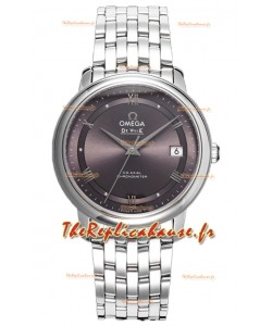 Omega De Ville Co-Axial Chronometer 36.8MM Montre Suisse Réplique avec cadran gris 