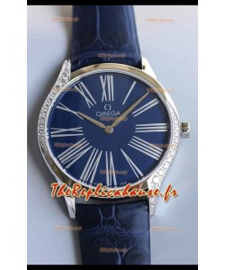 Omega De Ville Tresor Edition Montre Suisse à Quartz 36MM Boîtier Acier Cadran Blanc