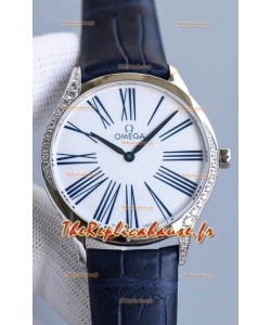 Omega De Ville Tresor Edition Montre Suisse à Quartz 36MM Boîtier Acier Cadran Blanc