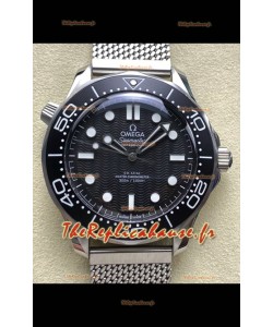 Omega Seamaster Super Clone 300M Master Chronometer Montre en acier 904L noir suisse