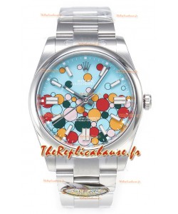 Rolex Oyster Perpetual Super Clone REF# 124300 Cadran Célébration en 41MM ETA 3230 Réplique Montres 