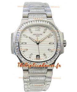Patek Philippe Nautilus 7118 35MM 1:1 Acier inoxydable Cadran blanc Montre Réplique miroir 1:1