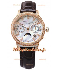 Patek Philippe Grand Complications Dames Premier Calendrier Perpétuel Or Rose Montre Réplique miroir 1:1