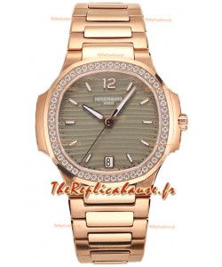 Patek Philippe Nautilus 7118R 35MM Cadran gris or rose Montre réplique 1:1 