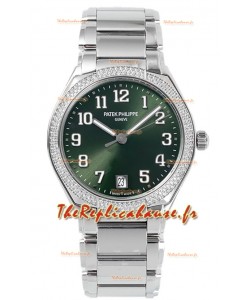 Patek Philippe Twenty-4 Cadran vert 904L Boitier acier Montre réplique 1:1 36MM