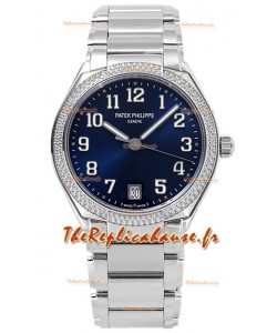 Patek Philippe Twenty-4 Cadran bleu 904L Boitier AcierMontre réplique 1:1 36MM