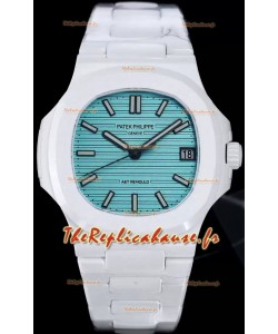 Patek Philippe Nautilus 5711 AET remoulé Edition Céramique Blanche Cadran Vert Réplique Montre Suisse