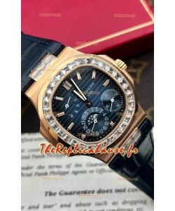 Patek Philippe Nautilus 5712R Réplique Montre suisse 1:1 Cadran Bleu Bracelet Bleu