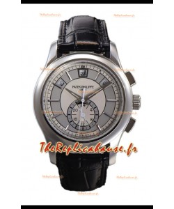 Patek Philippe 5205 Complications Moonphase Cadran blanc Réplique suisse miroir 1:1
