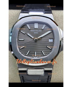 Patek Philippe Nautilus 5711G-001 Réplique de Montre en Acier 904L 2023 Miroir Actualisé - Cadran Gris