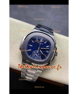 Patek Philippe Nautilus 5980/1A Chronographe 40e Anniversaire Boîtier acier et cadran violet - Réplique 1:1