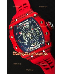 Richard Mille RM53-01 Pablo Mac Donough Boîtier Carbone Rouge Montre Réplique Suisse 
