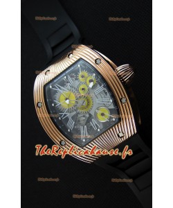 Montre Richard Mille RM 018 Tourbillon Hommage A Boucheron Suisse Boîtier Jaune Or