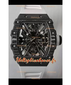 Richard Mille RM12-01 Montre réplique 1:1 en fibre de carbone avec mouvement à tourbillon véritable