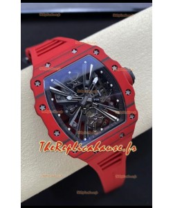 Richard Mille RM12-01 Boîtier en fibre de carbone Mouvement Tourbillon Véritable montre réplique 1:1