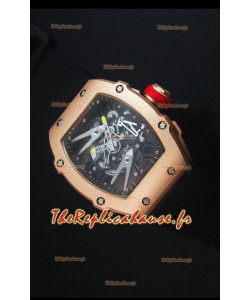 Richard Mille RM027 Tourbillon Rafael Nadal Edition Montre Suisse in Rose Gold Case
