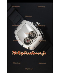 Richard Mille RM053 Tourbillon Pablo Mac Donough Montre Réplique Suisse, Boîtier en Titane Sangle Noire
