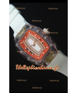 Richard Mille RM07-02 Sapphir Ladies Montre Réplique Suisse avec Cadran Blanc Perlé