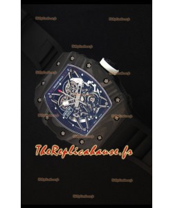 Richard Mille RM035-2 Rafael Nadal Boîtier en Carbone forgé avec Couronne Blanche