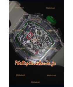 Montre avec Lunette Chronographe Vert Richard Mille RM056-1 Tourbillon Felipe Massa