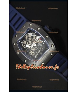 Montre Replica Suisse avec Lunette Bleue avec Boitier en Céramique RM061 Richard Mille